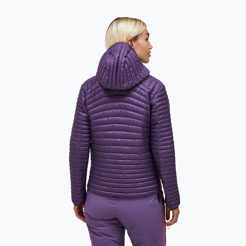 Women's insulated jacket Peak Performance Monolight Synthetic Hood montana grape 2