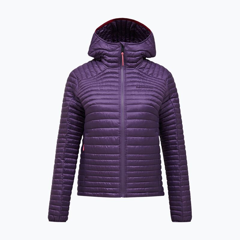Women's insulated jacket Peak Performance Monolight Synthetic Hood montana grape 5