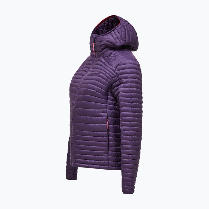 Women's insulated jacket Peak Performance Monolight Synthetic Hood montana grape 7