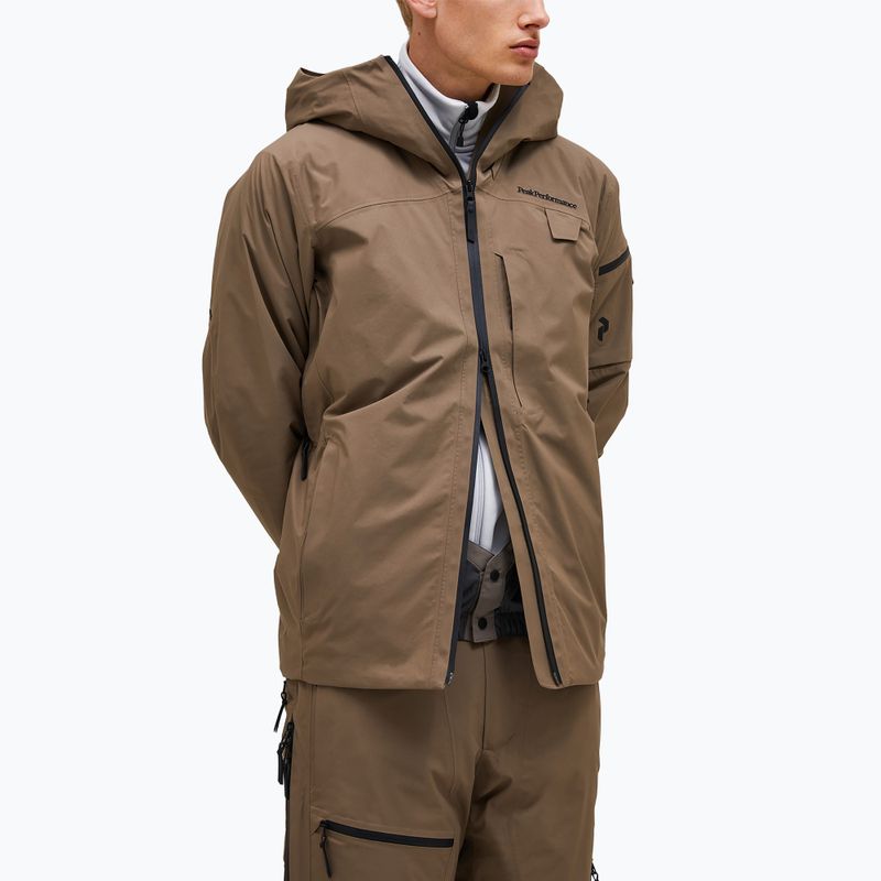 Men's jacket Peak Performance Alpine GTX 2L Insulated Shell terrain tan 3