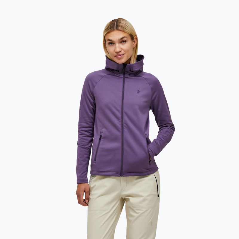 Women's sweatshirt Peak Performance Rider Essentials montana grape/montana grape