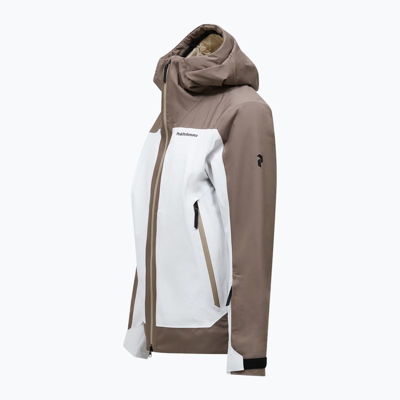 Men's ski jacket Peak Performance Whitelight Hipe 2L Insulated Shell terrain tan/antarctica 3