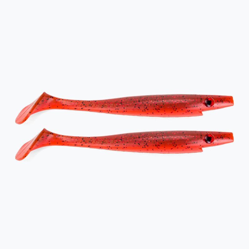 Strike Pro Pig Shad Jr rubber lure 2 pcs red TEV-SP172C-114