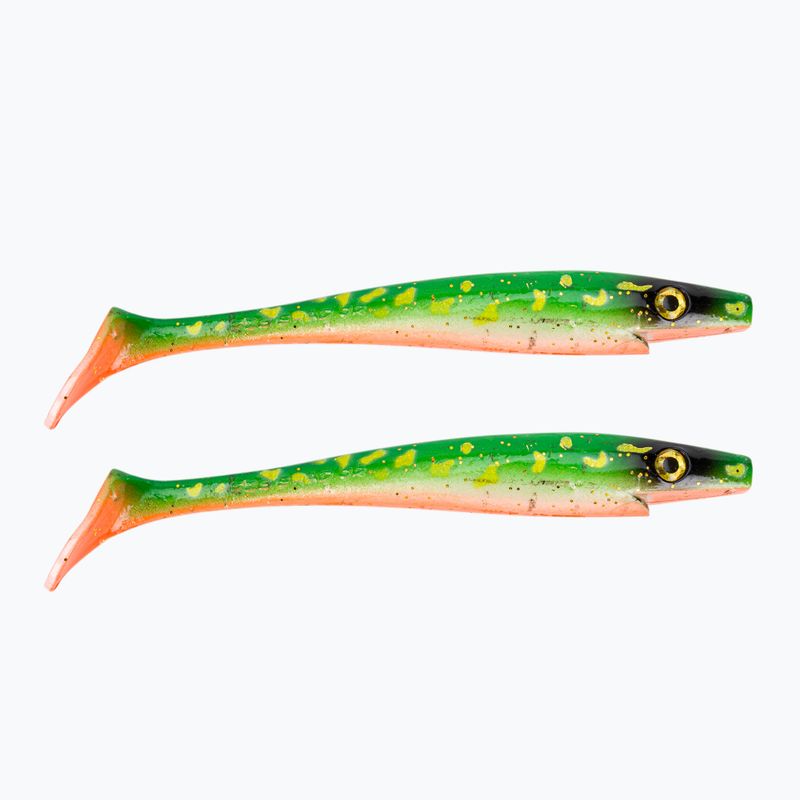 Strike Pro Pig Shad Jr rubber lure 2 pcs green TEV-SP172C-C450