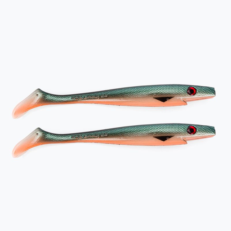 Strike Pro Pig Shad Jr rubber lure 2 pcs silver TEV-SP172C-C099
