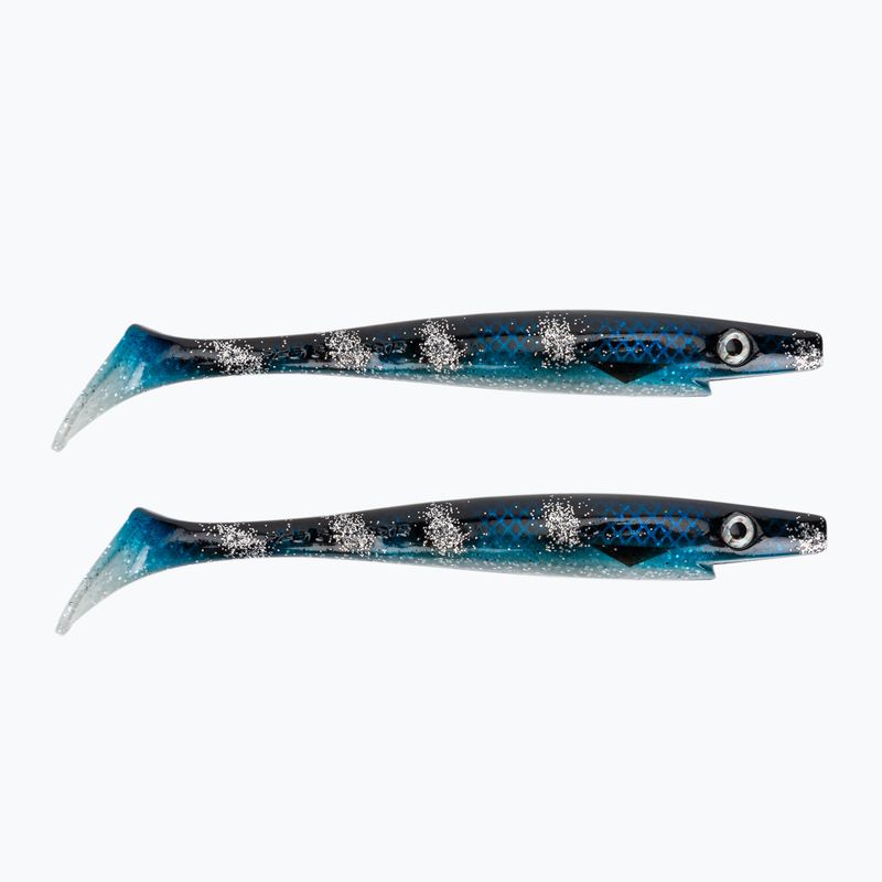 Strike Pro Pig Shad Jr rubber lure 2 pcs blue/black TEV-SP172C-131