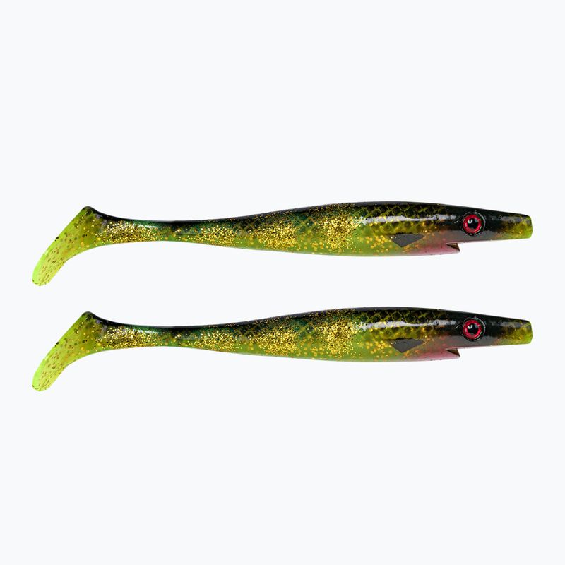 Strike Pro Pig Shad Tournament rubber lure 2 pcs yellow TEV-SP172M-132