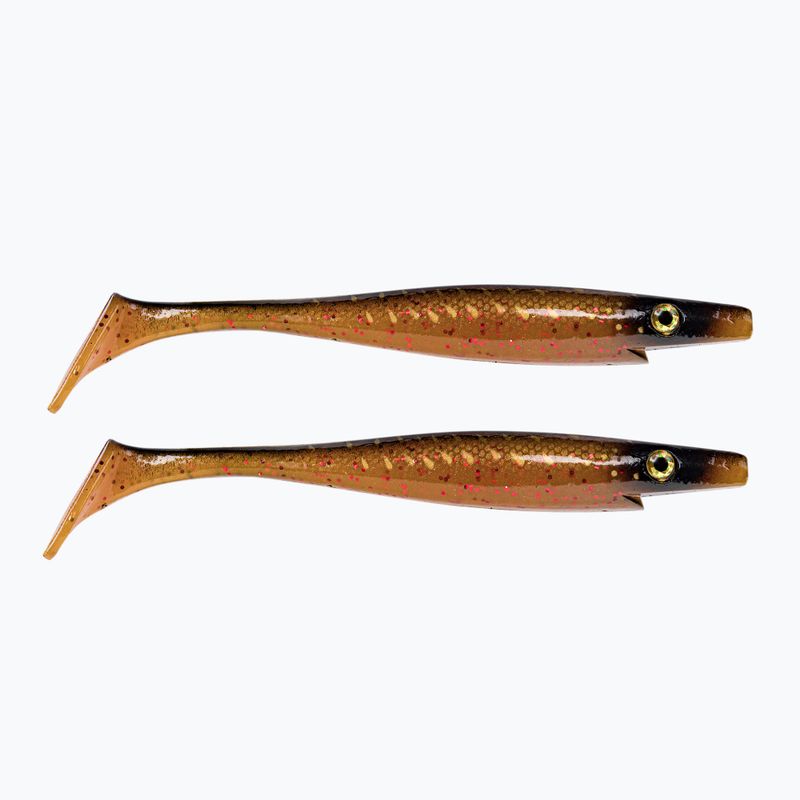 Strike Pro Pig Shad Tournament rubber lure 2 pcs orange TEV-SP172M-143