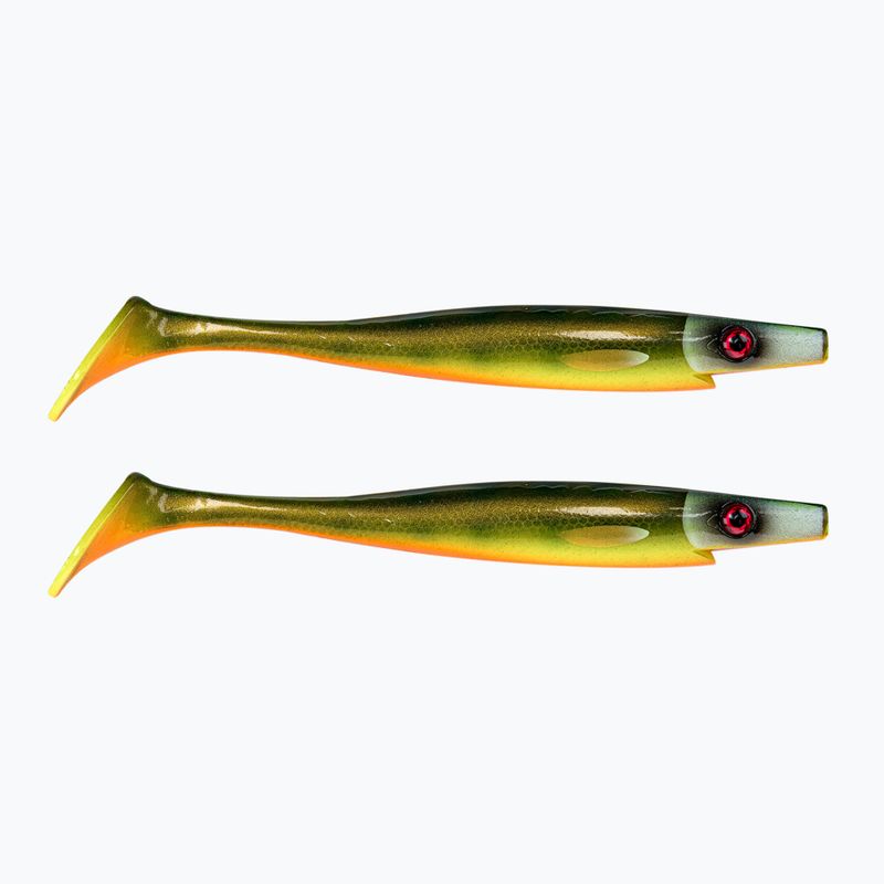 Strike Pro Pig Shad Tournament rubber lure 2 pcs yellow TEV-SP172M-MN2