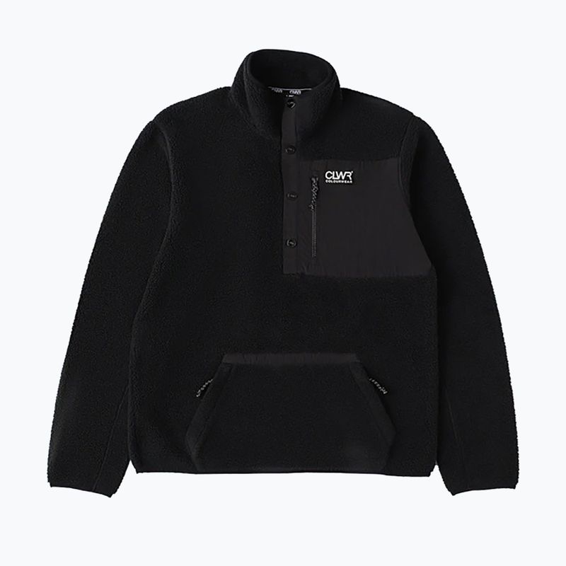 Men's Colourwear Snap Pile sweatshirt black