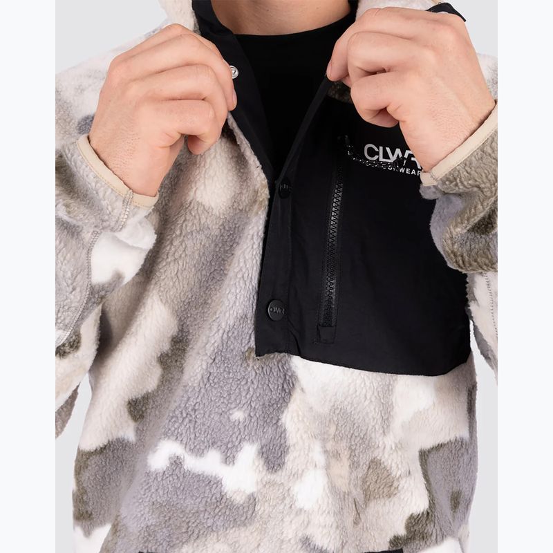 Men's Colourwear Snap Pile water camo sweatshirt 7