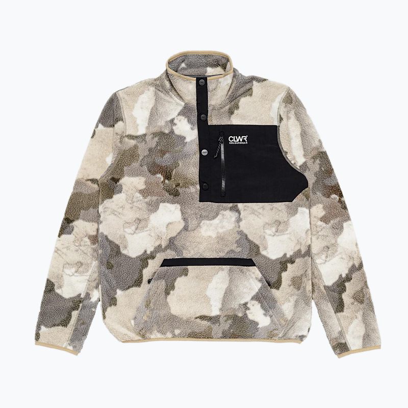 Men's Colourwear Snap Pile water camo sweatshirt