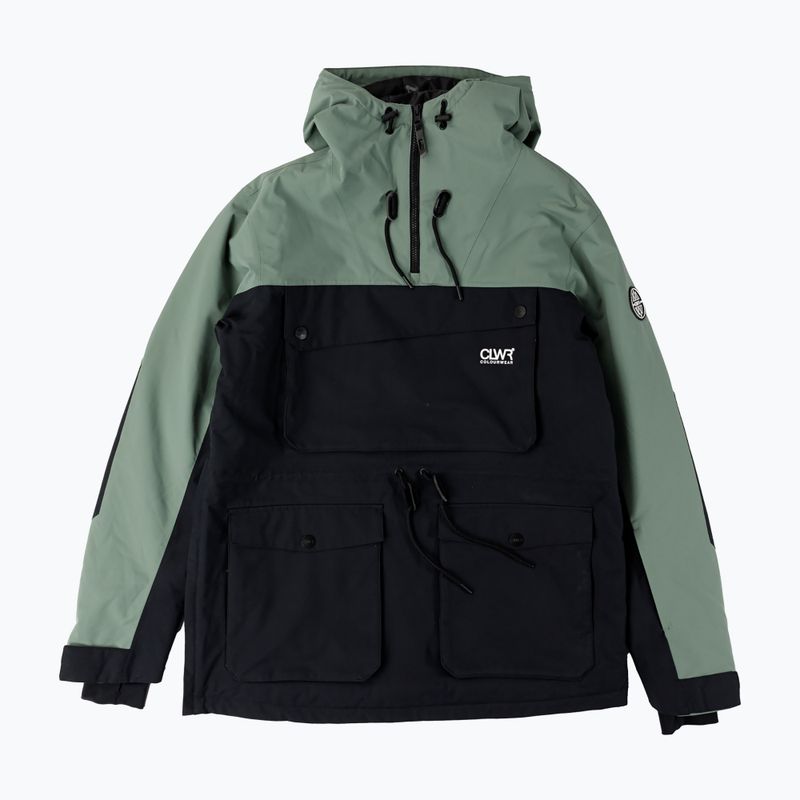 Men's Colourwear Essential Anorak dk sage snowboard jacket