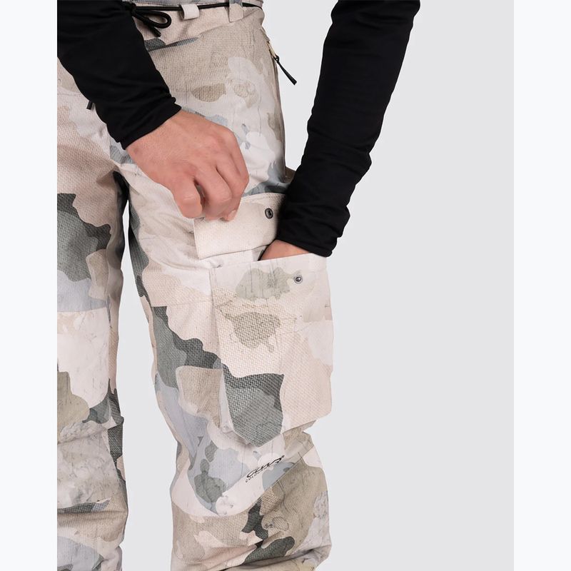 Men's Colourwear Flight water camo snowboard trousers 7