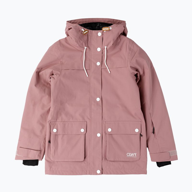 Women's snowboard jacket Colourwear Ida dk rose