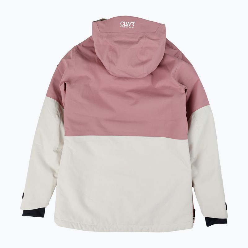 Women's Colourwear Homage Anorak 2.0 off-white snowboard jacket 2