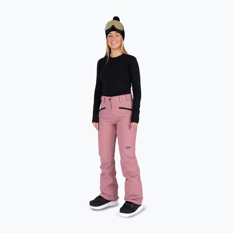 Women's Colourwear Cork snowboard trousers dk rose 2