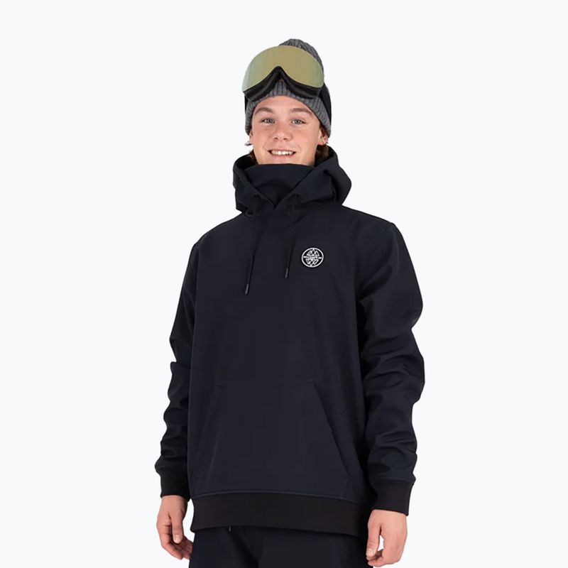 Colourwear Est 2010 Hood Black snowboard sweatshirt