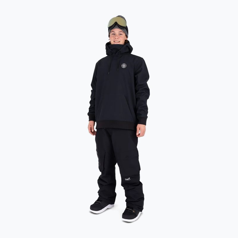 Colourwear Est 2010 Hood Black snowboard sweatshirt 2