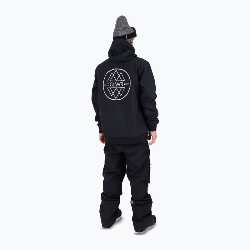 Colourwear Est 2010 Hood Black snowboard sweatshirt 3