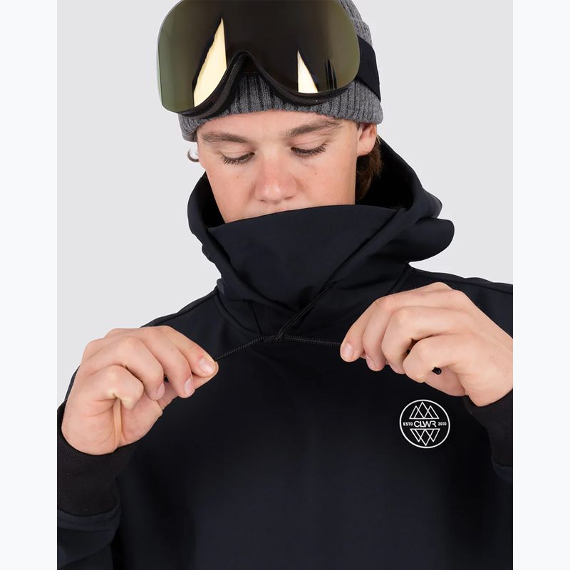 Colourwear Est 2010 Hood Black snowboard sweatshirt 5