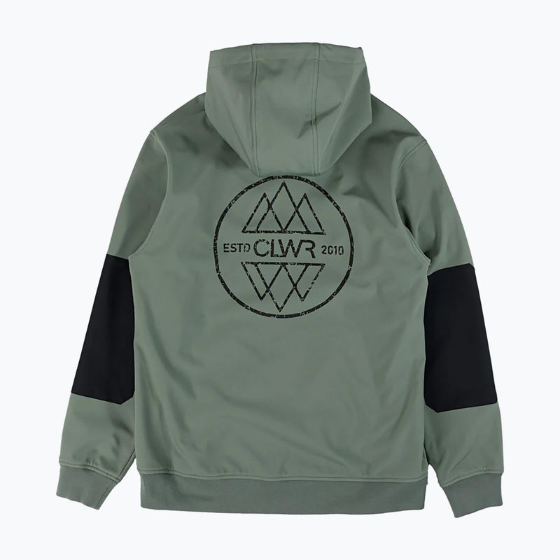 Colourwear Est 2010 Hood dk sage snowboard sweatshirt 2