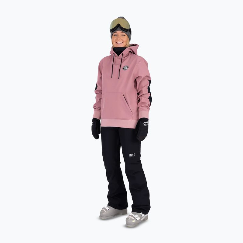 Colourwear Est 2010 Hood dk rose snowboard sweatshirt 2