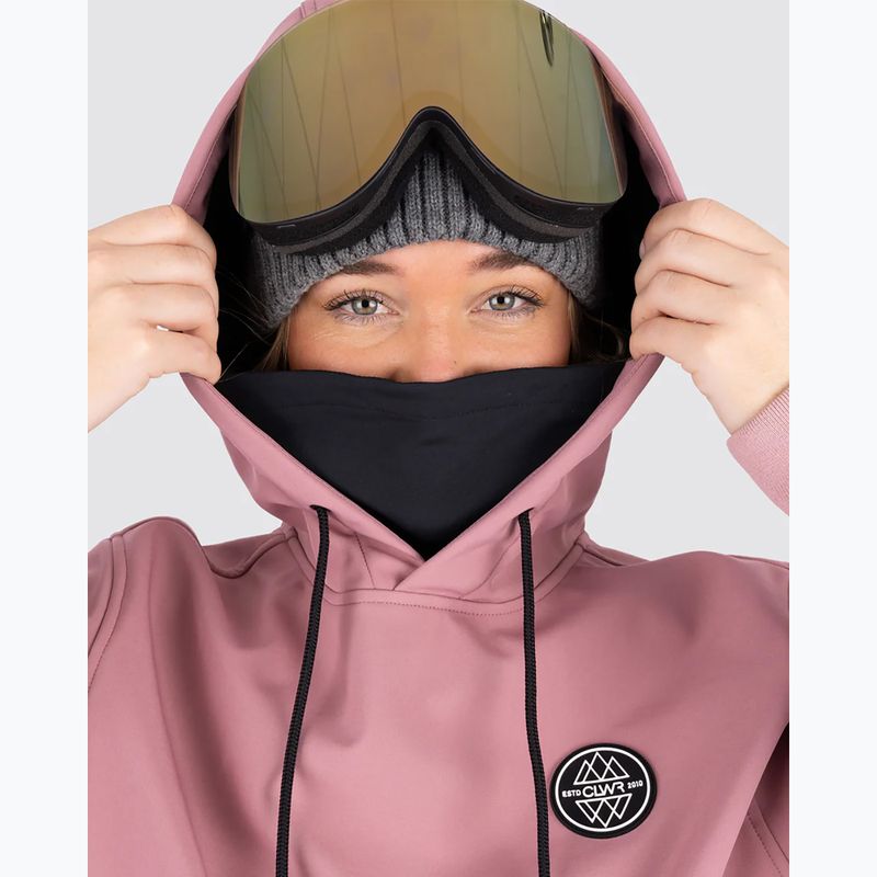 Colourwear Est 2010 Hood dk rose snowboard sweatshirt 7