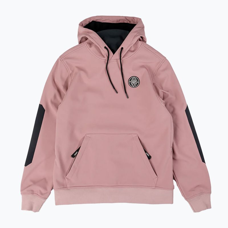 Colourwear Est 2010 Hood dk rose snowboard sweatshirt