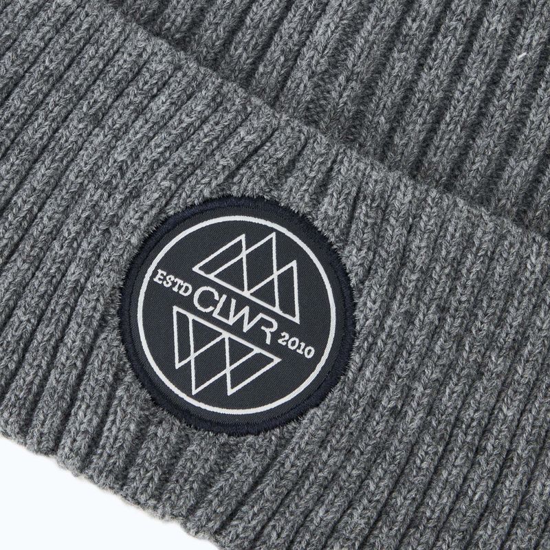 Colourwear winter beanie Bonk Badge grey mel 3