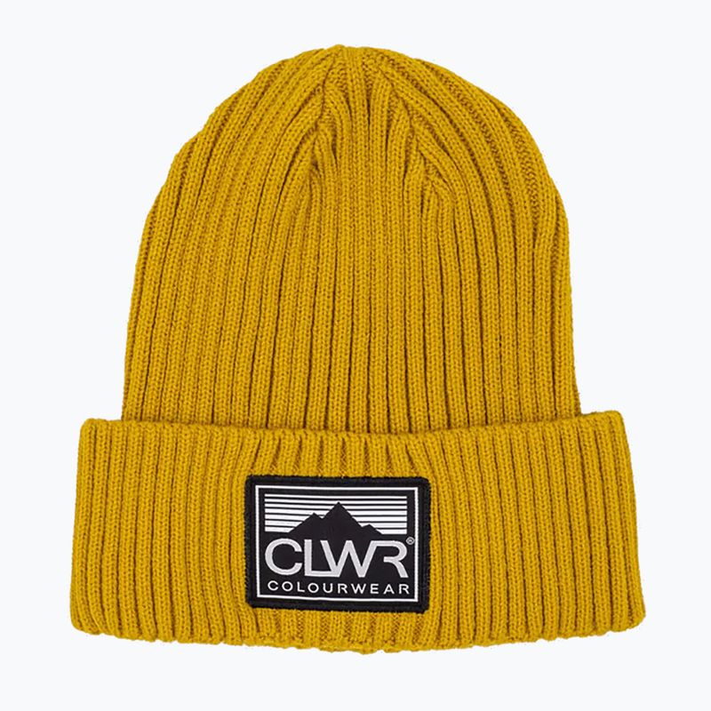 Colourwear winter beanie Bonk Badge yellow