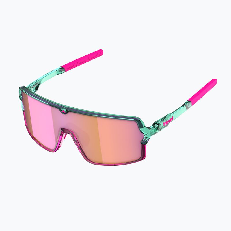 Sunglasses Tripoint 008 Lake Prespa Small X crystal neon turquoise/brown/pink multi 3