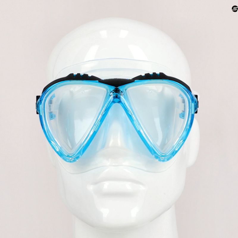 Cressi Lince blue/clear diving mask DS311063 8