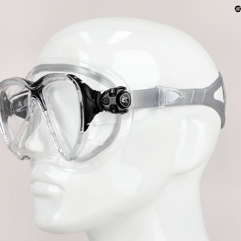 Cressi Big Eyes Evolution clear diving mask DS340060 7