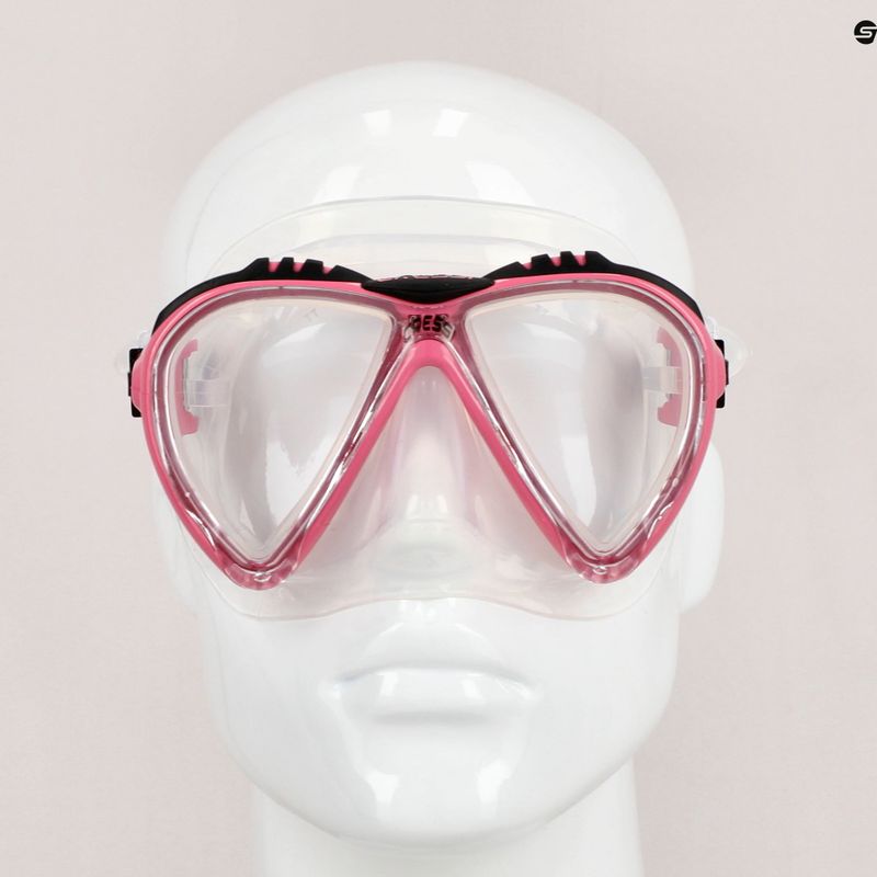 Cressi Lince pink/colourless diving mask DS311040 7