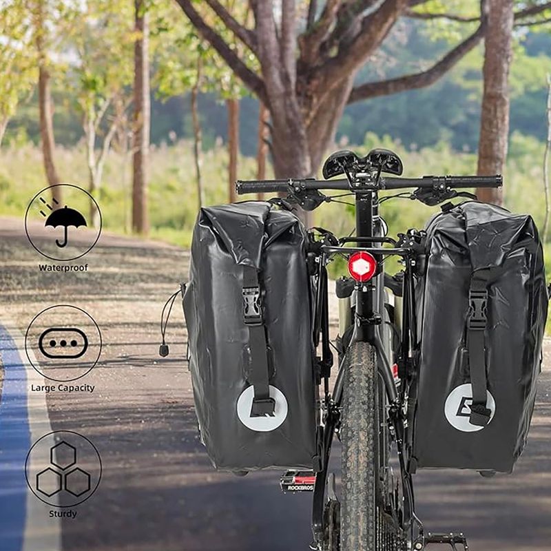Bike panniers Rockbros 30140022001 Bicycle Pannier Bag 2pcs black 6
