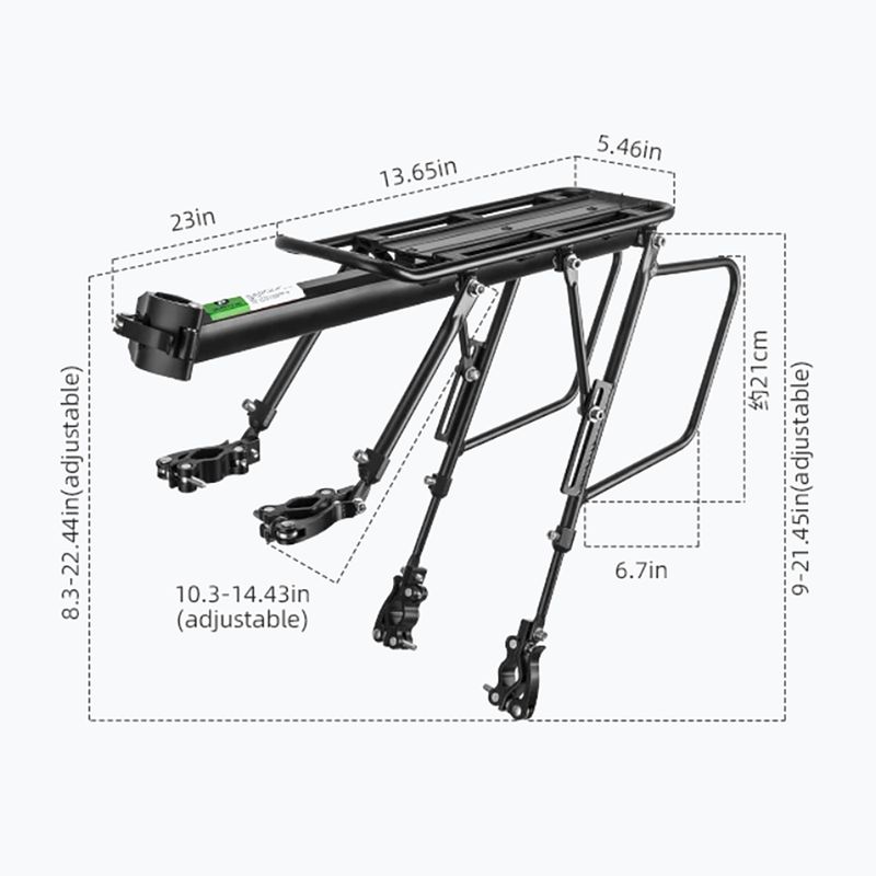 Bike rack Rockbros 33210004001 Bike Rear Rack black 2