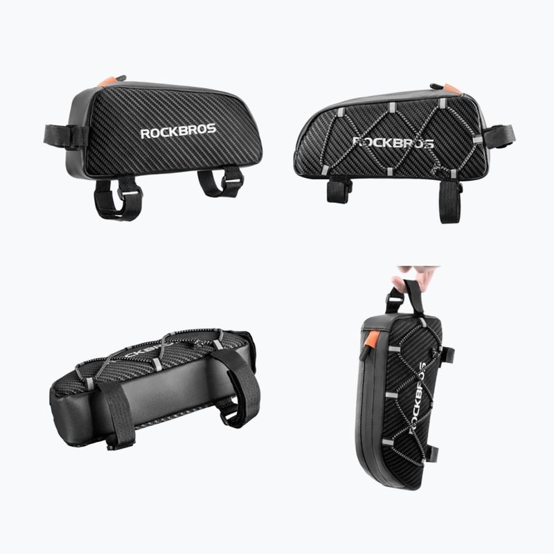 Bike frame bag Rockbros 039BK Bike Tube Bag 1 l black 2