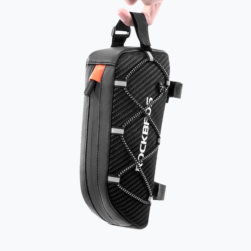 Bike frame bag Rockbros 039BK Bike Tube Bag 1 l black 7