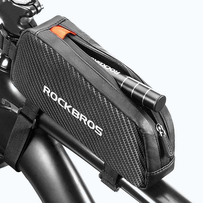Bike frame bag Rockbros 039BK Bike Tube Bag 1 l black 8