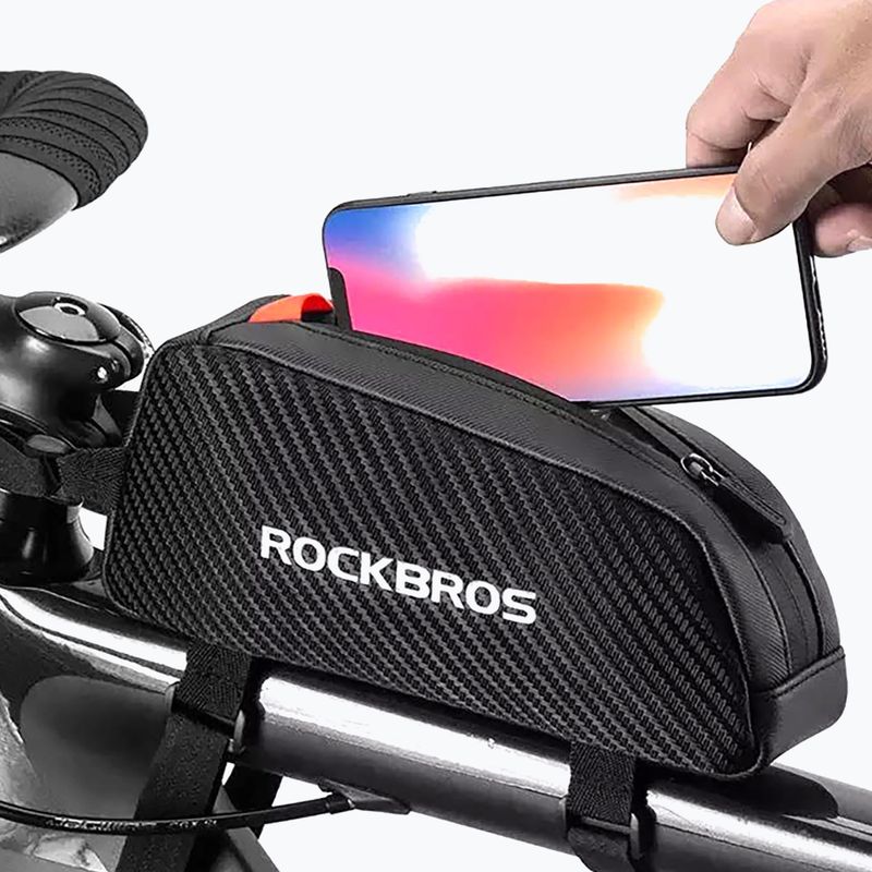 Bike frame bag Rockbros 039BK Bike Tube Bag 1 l black 9