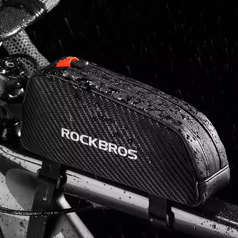 Bike frame bag Rockbros 039BK Bike Tube Bag 1 l black 10