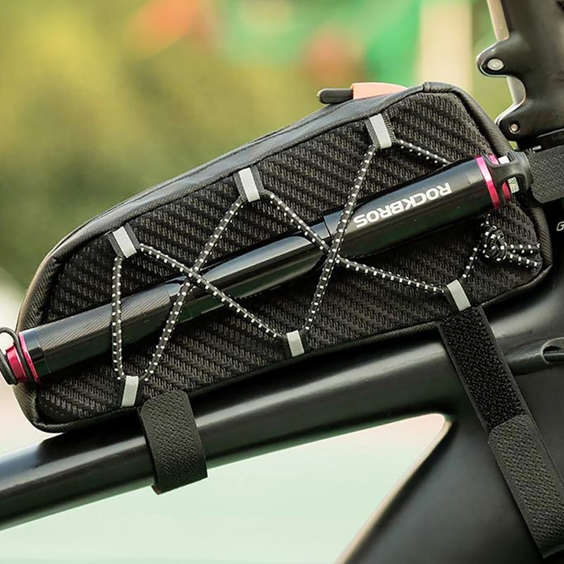Bike frame bag Rockbros 039BK Bike Tube Bag 1 l black 12