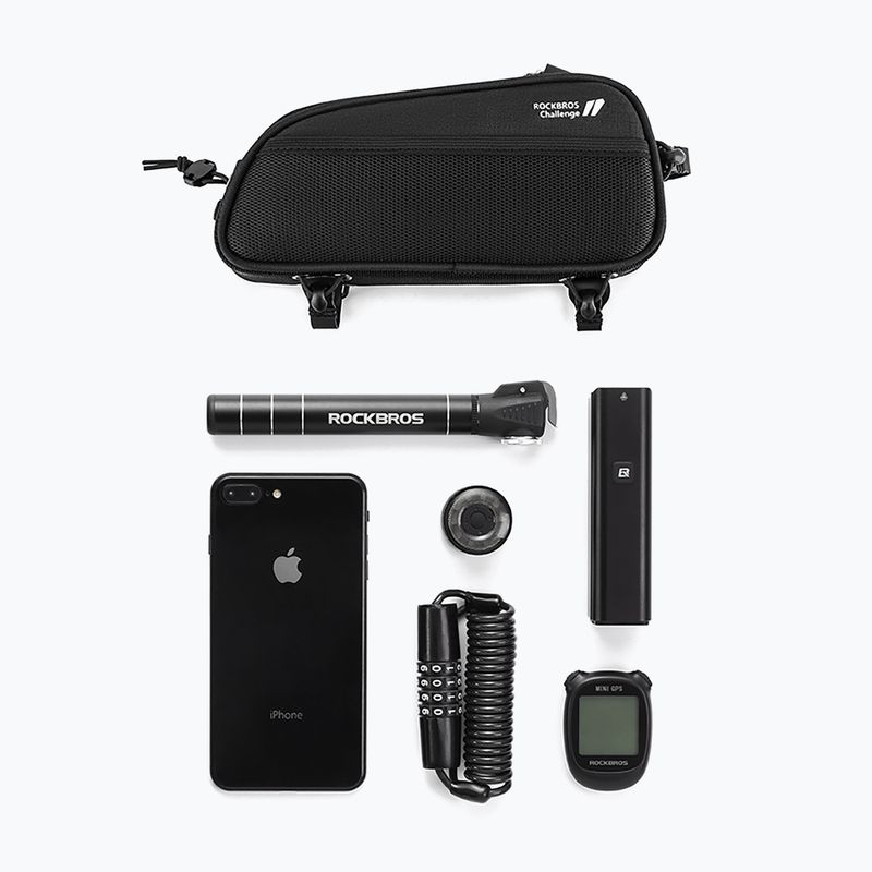 Bike frame bag Rockbros 30120096001 MTB Bike Top Tube Bag 1,3 l black 4