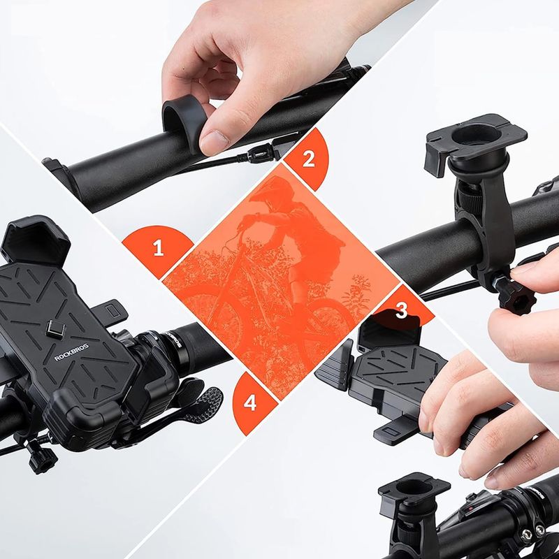Bike phone mount Rockbros 25210030001 Phone Holder black 2