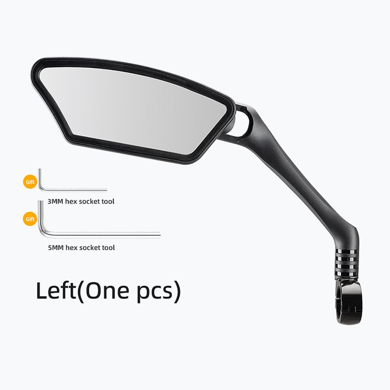 Bike mirror Rockbros 26210007001 Mirror 1 pcs Left black 2