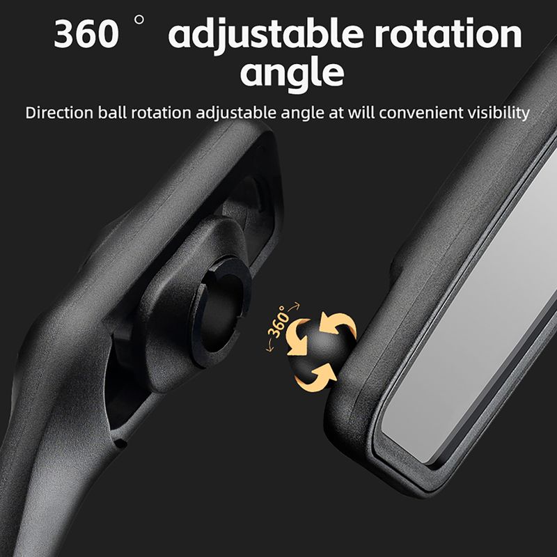 Bike mirror Rockbros 26210007001 Mirror 1 pcs Left black 8
