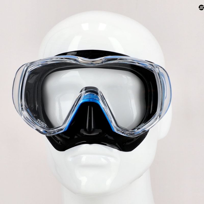 TUSA Tri-Quest Fd Diving Mask Black/Blue M-3001 3
