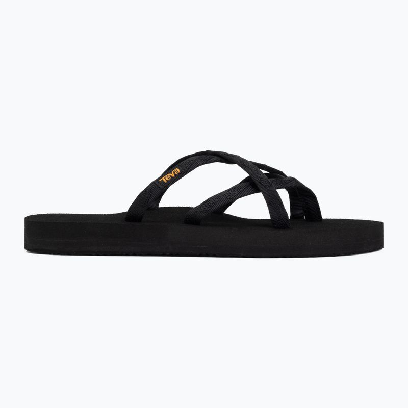 Women's flip-flops Teva Olowahu mix b black on black 2