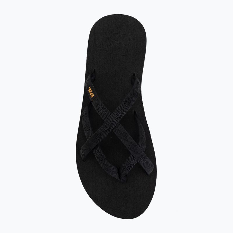 Women's flip-flops Teva Olowahu mix b black on black 5